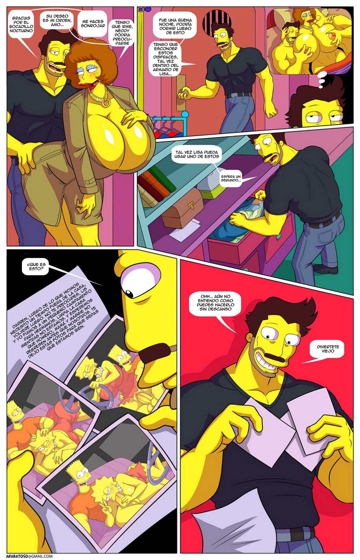 La Aventura de Darren 9 – Los Simpsons Comic porno