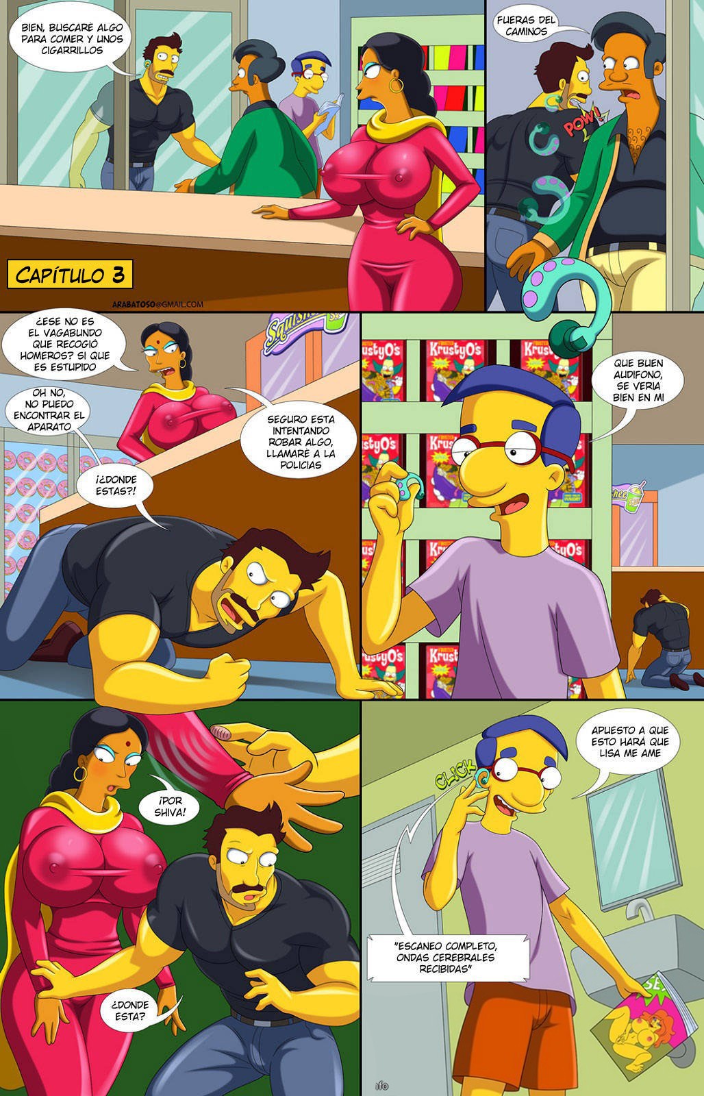 La Aventura de Darren 3 – Los Simpsons Comic porno
