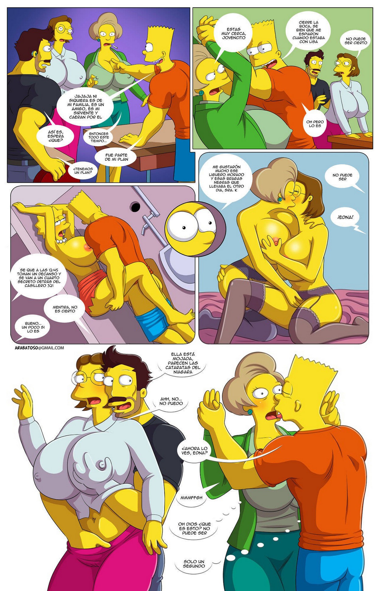 La Aventura de Darren 6 – Los Simpsons Comic porno