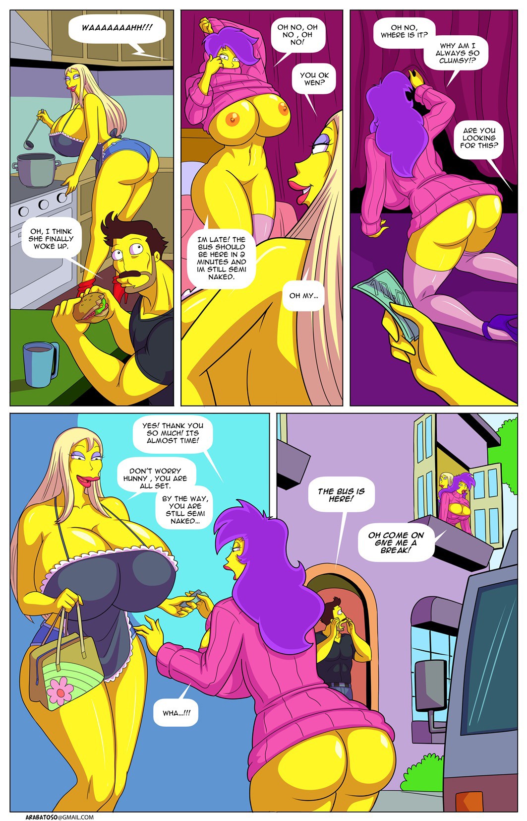 La Aventura de Darren 9 – Los Simpsons Comic porno