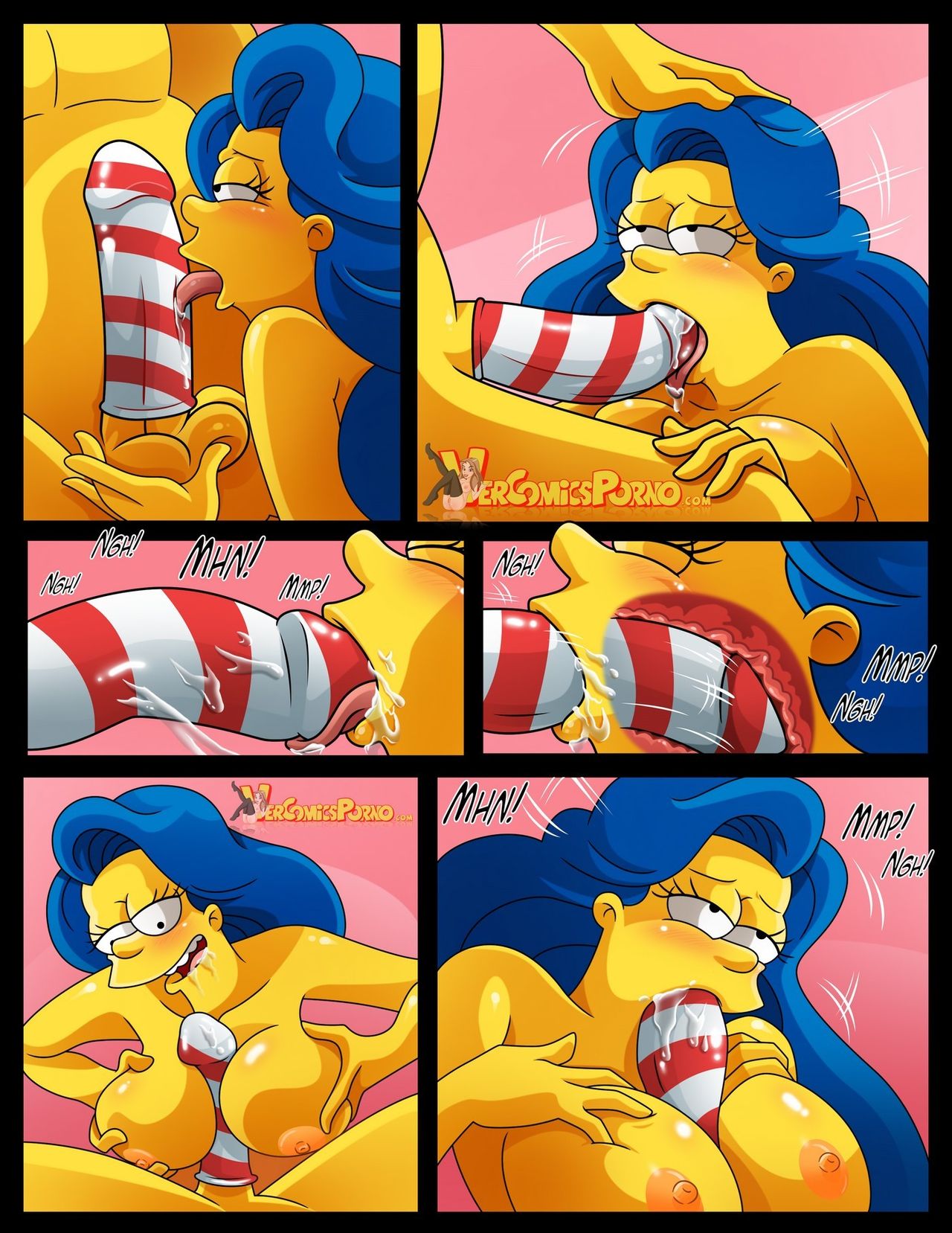 Blanca y Lechosa Navidad – Simpsons Comic porno