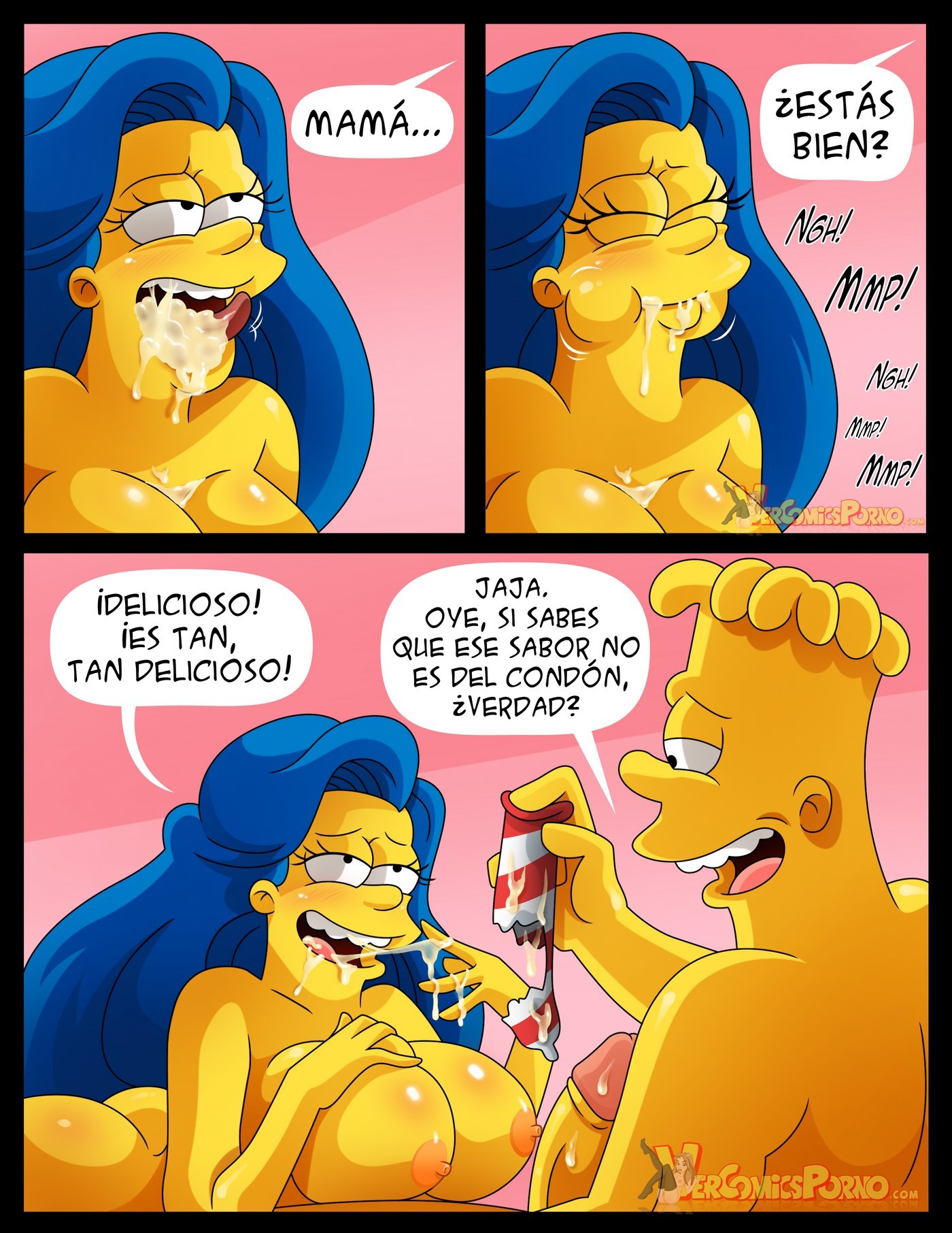 Blanca y Lechosa Navidad – Simpsons Comic porno