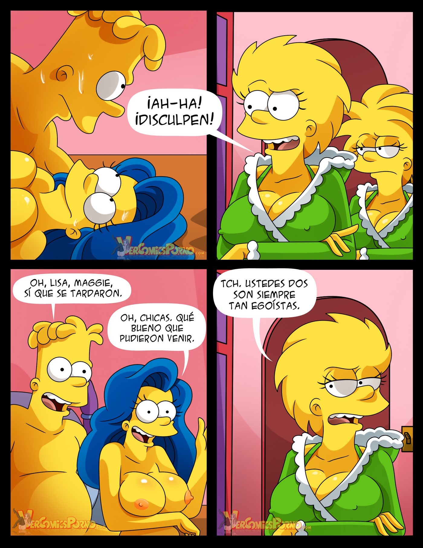 Blanca y Lechosa Navidad – Simpsons Comic porno