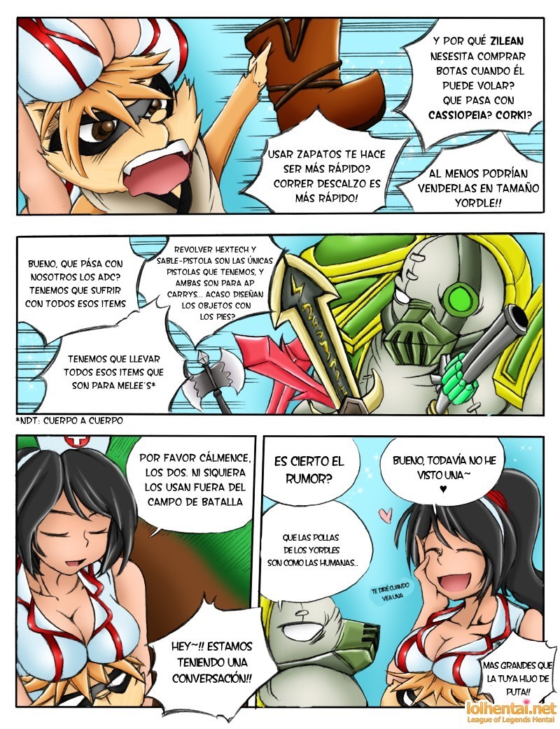 Cuando los Servidores Caen – LoL Hentai Comic porno