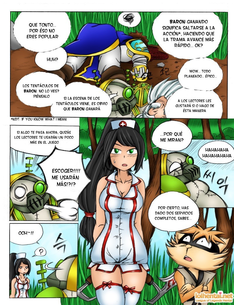 Cuando los Servidores Caen – LoL Hentai Comic porno