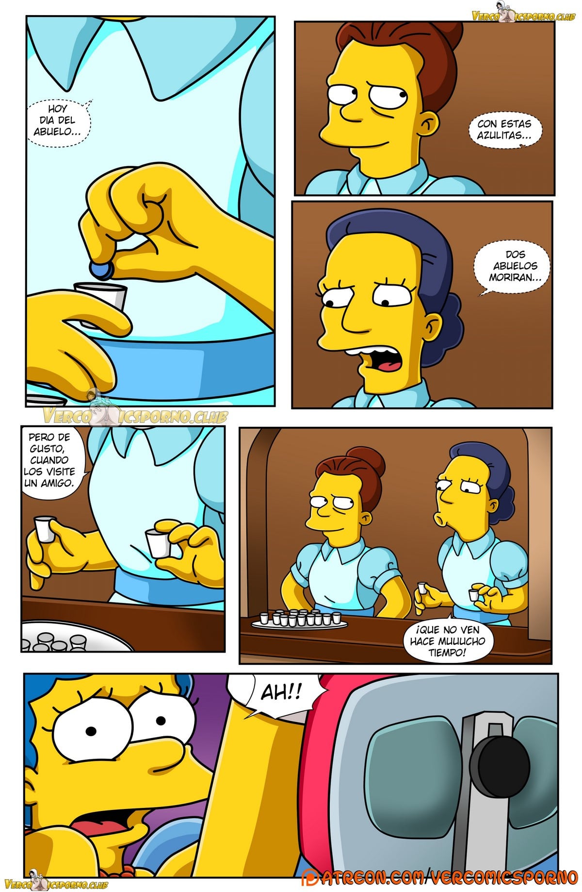 El Abuelo y Yo – Los Simpsons Comic porno