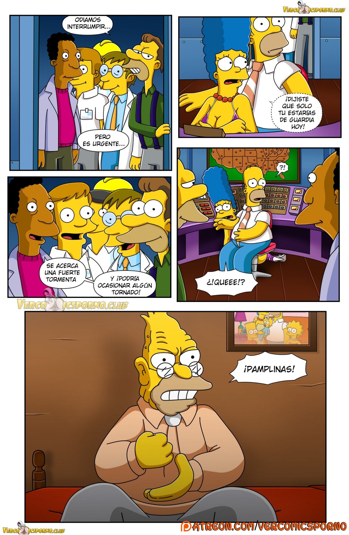 El Abuelo y Yo – Los Simpsons Comic porno