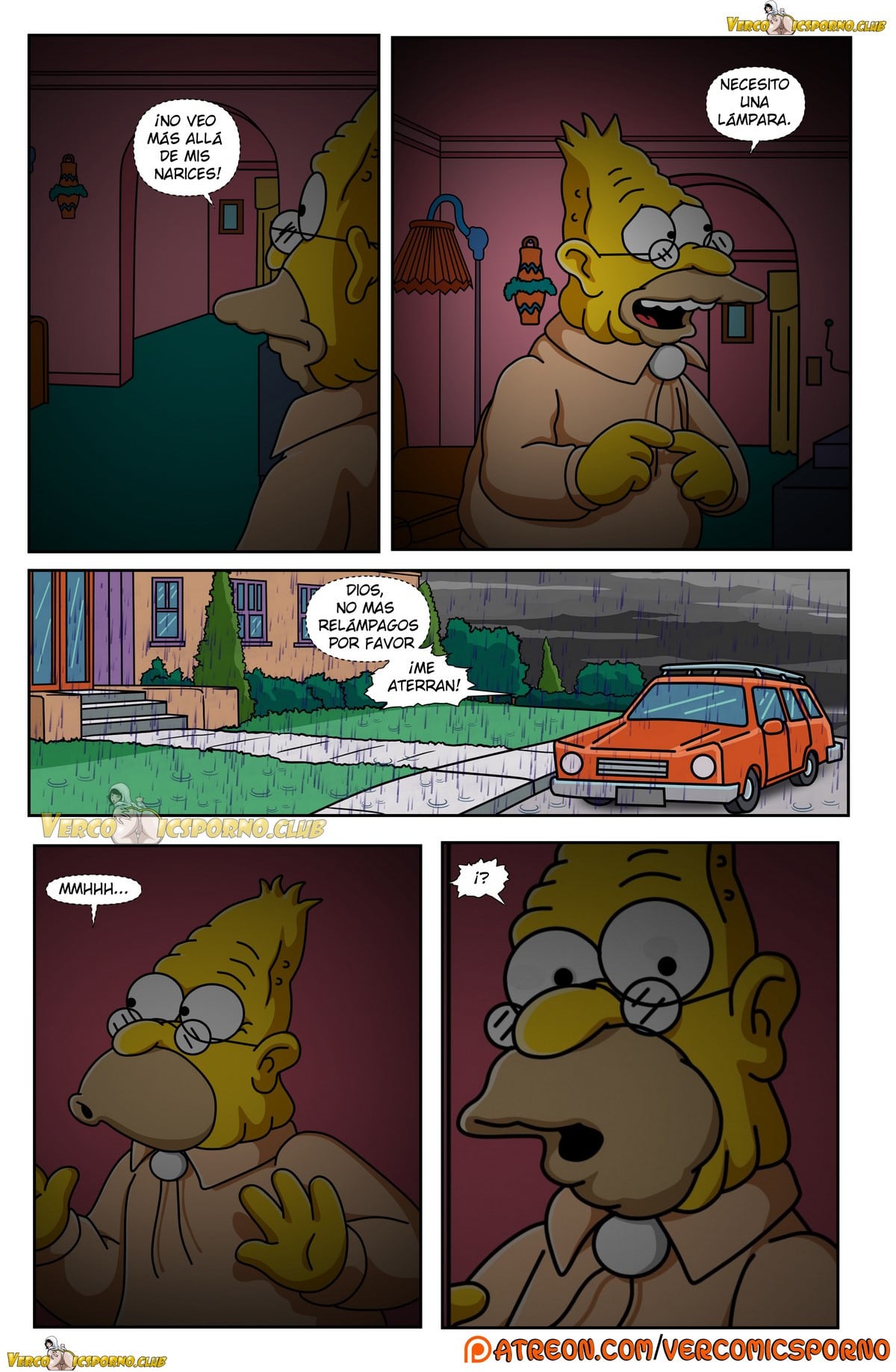 El Abuelo y Yo – Los Simpsons Comic porno