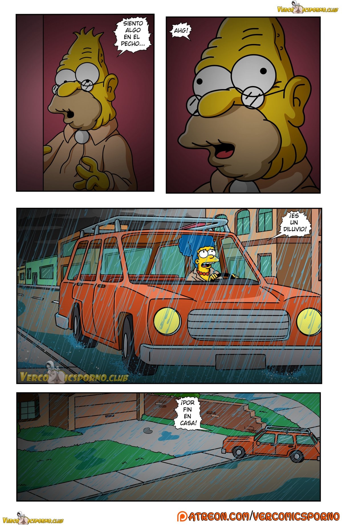 El Abuelo y Yo – Los Simpsons Comic porno