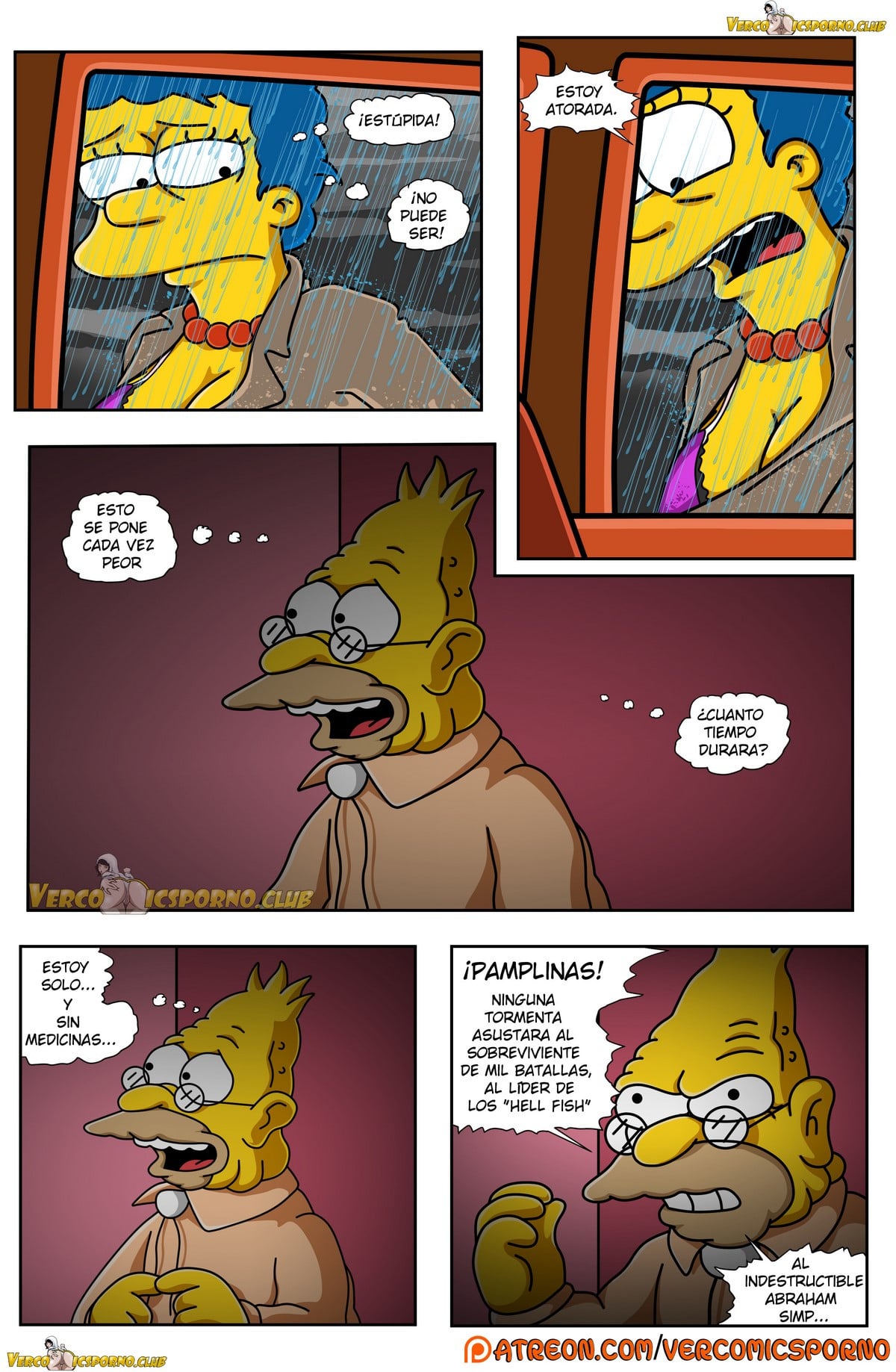 El Abuelo y Yo – Los Simpsons Comic porno