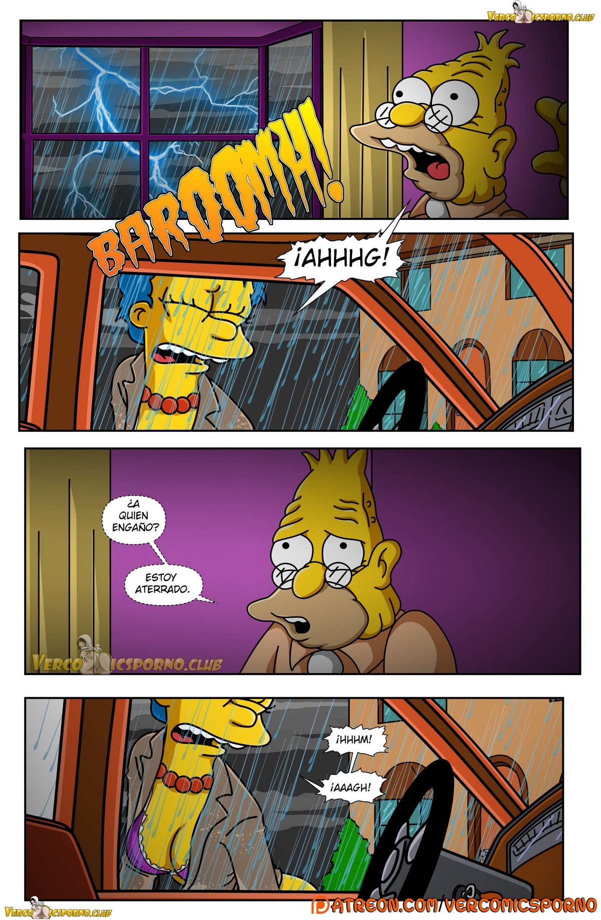El Abuelo y Yo – Los Simpsons Comic porno