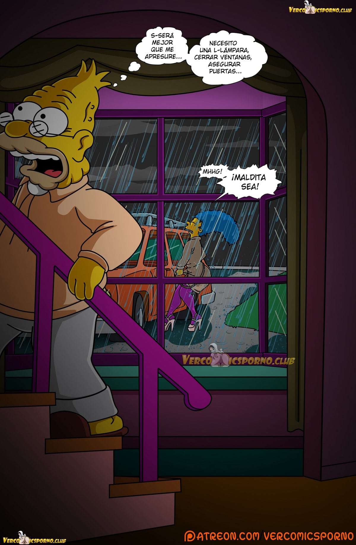 El Abuelo y Yo – Los Simpsons Comic porno