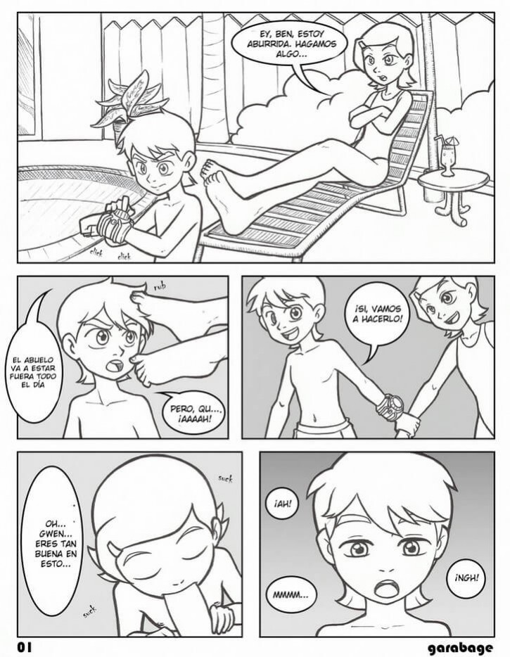 El Verano de Ben 10 (Comic XXX) Comic porno