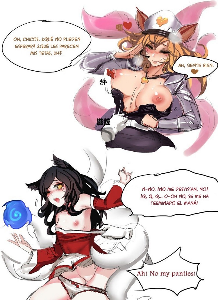 Enemy Ahri and Our Ahri Comic porno