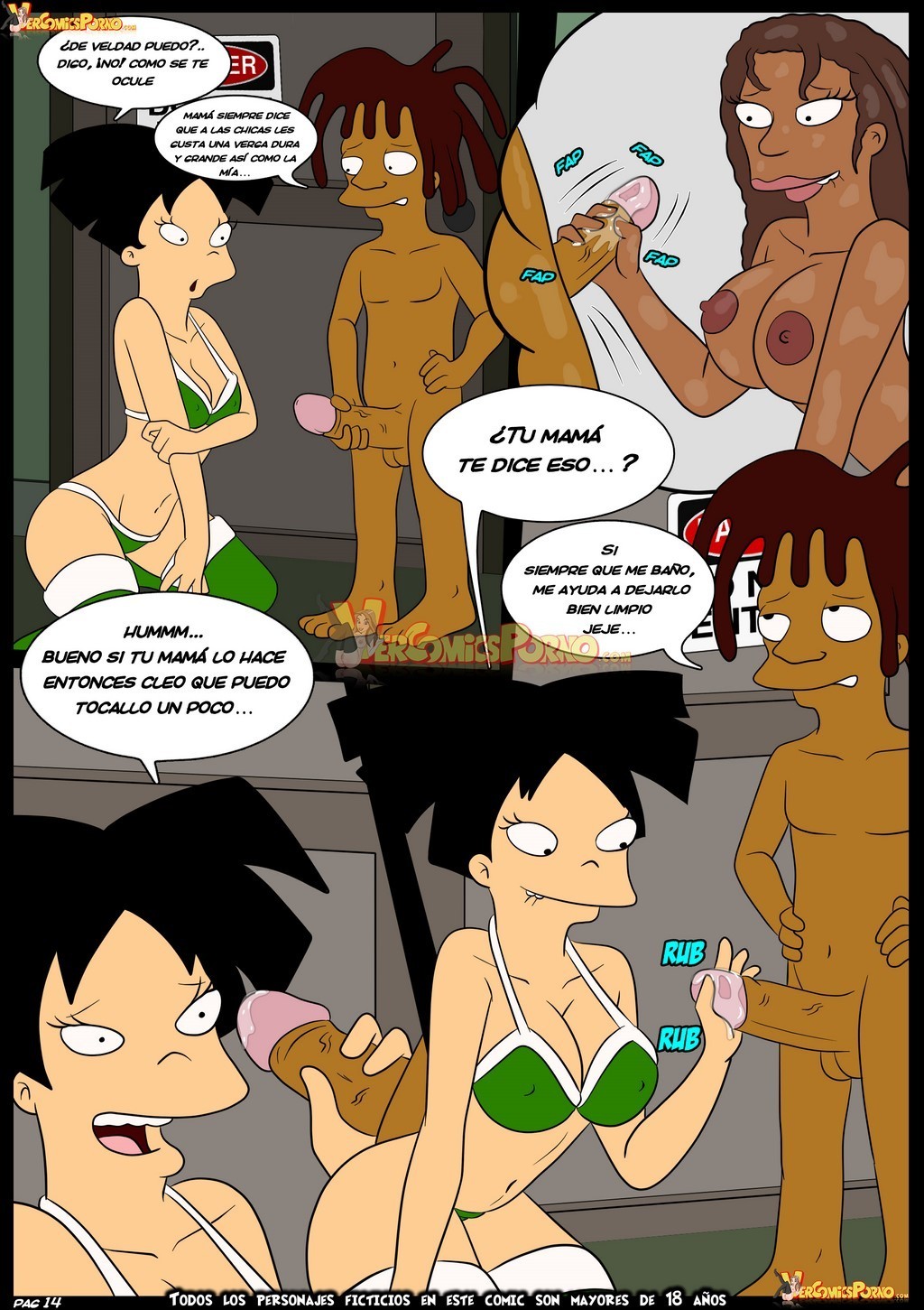 Entrega de Navidad – Futurama Comic porno