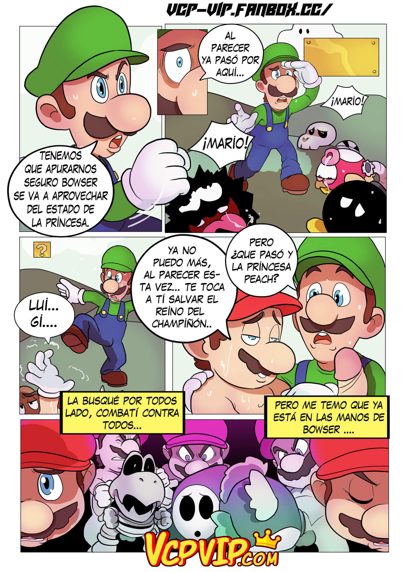 Fucker Mario Bro Comic porno