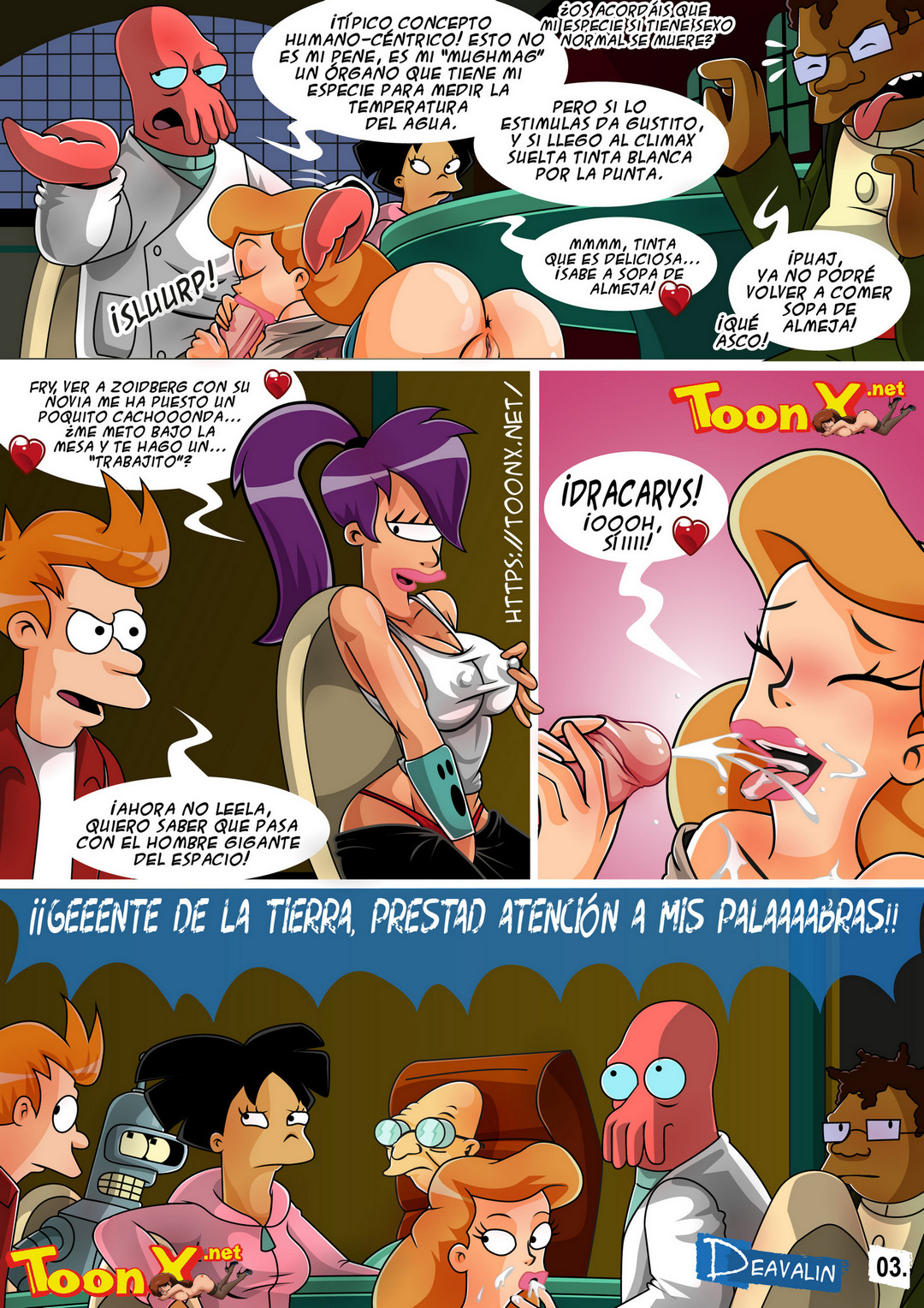 Fuckturama Orgia Para Salvar la Tierra Comic porno