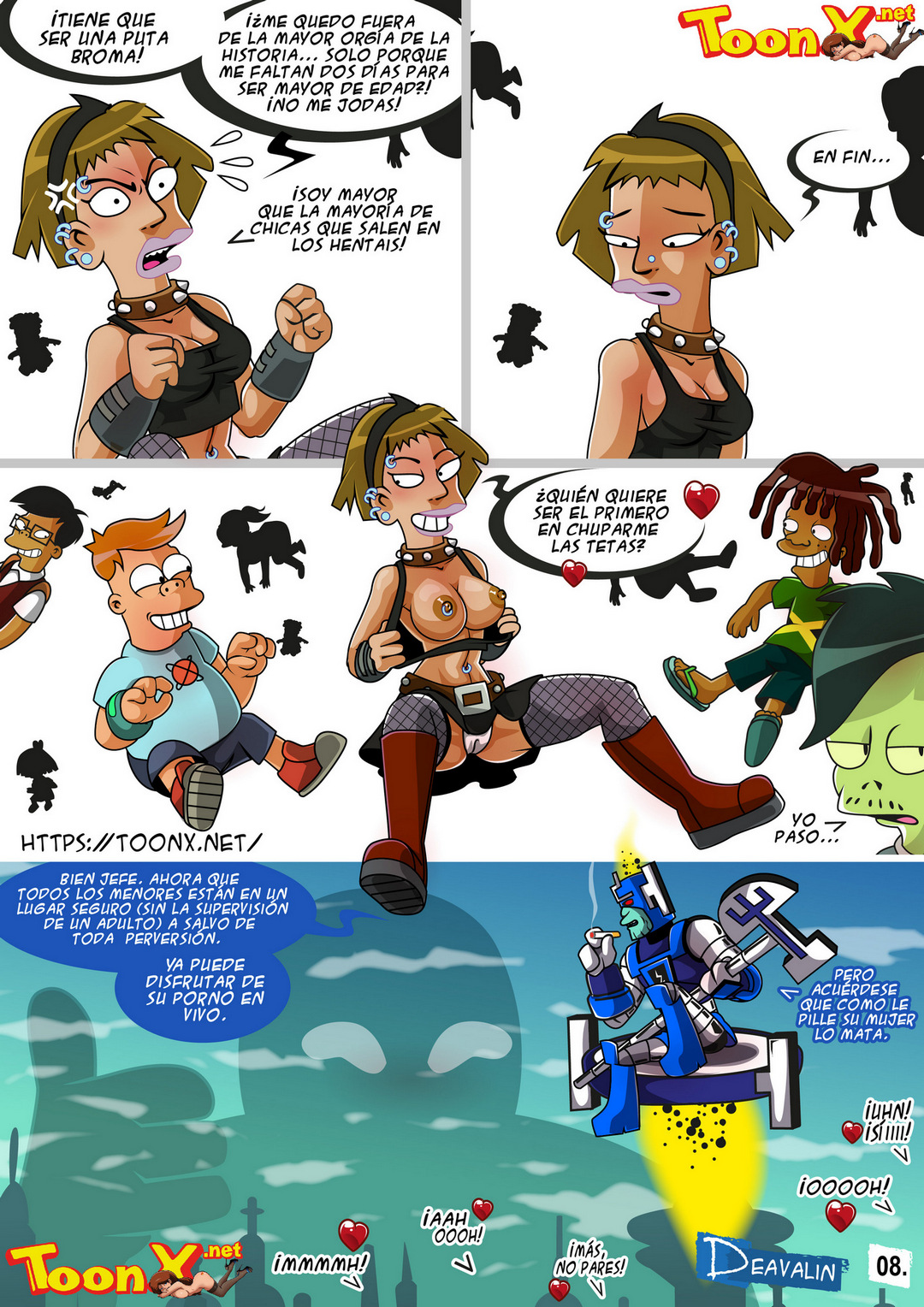 Fuckturama Orgia Para Salvar la Tierra Comic porno