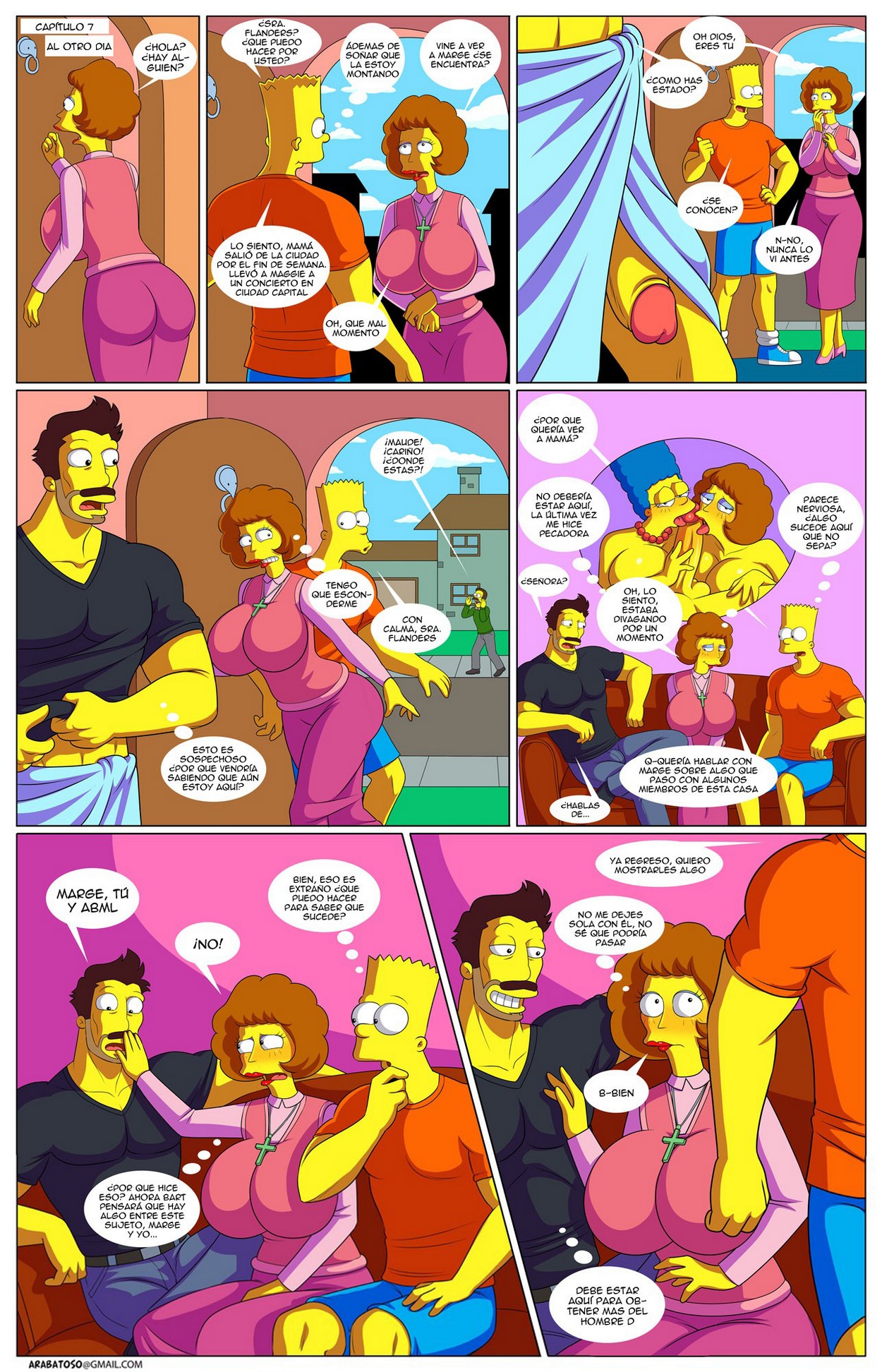 La Aventura de Darren 7 – Los Simpsons Comic porno