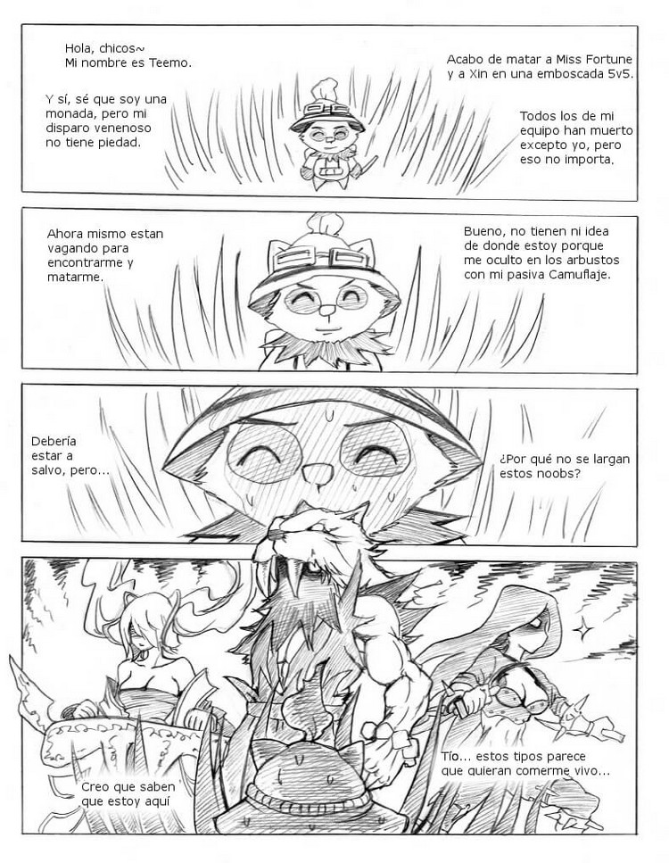 La Liga de Teemo XXX (League of Legends) Comic porno