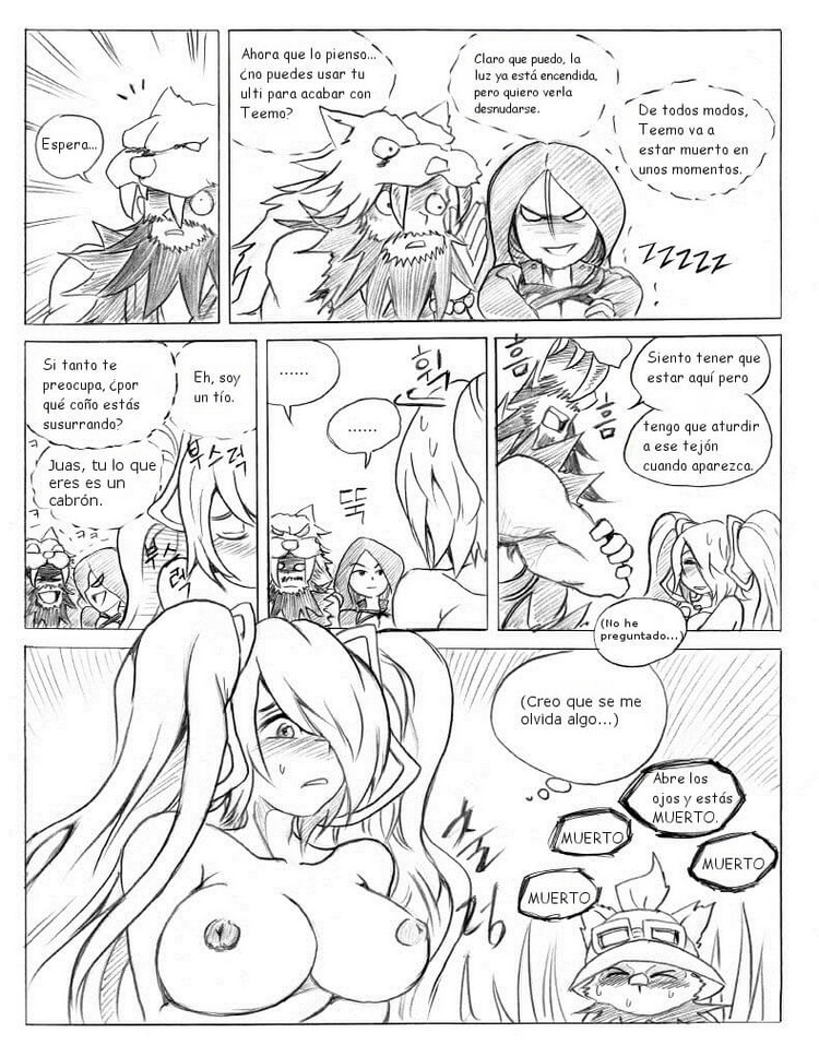 La Liga de Teemo XXX (League of Legends) Comic porno