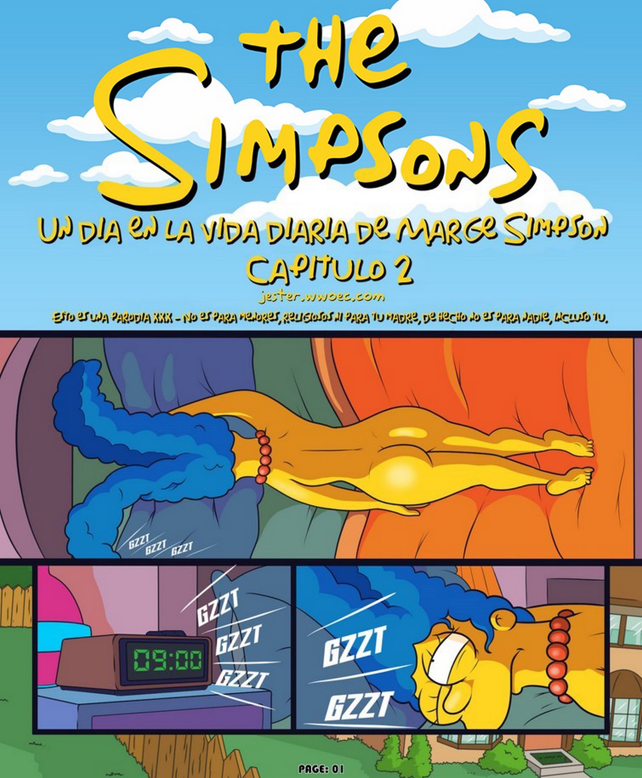 Un Dia en la Vida de Marge Simpsons Comic porno