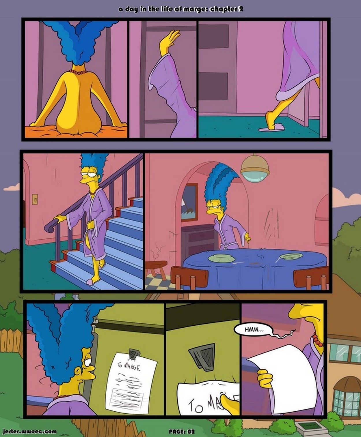 Un Dia en la Vida de Marge Simpsons Comic porno