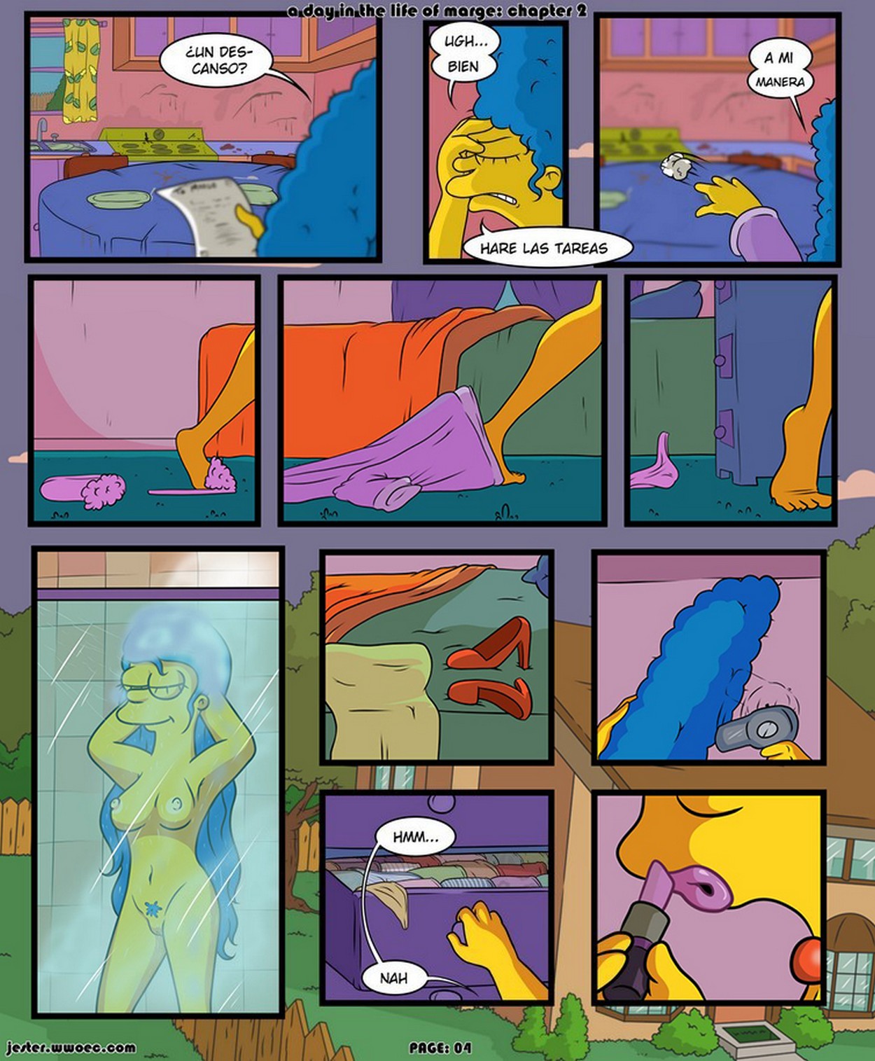 Un Dia en la Vida de Marge Simpsons Comic porno