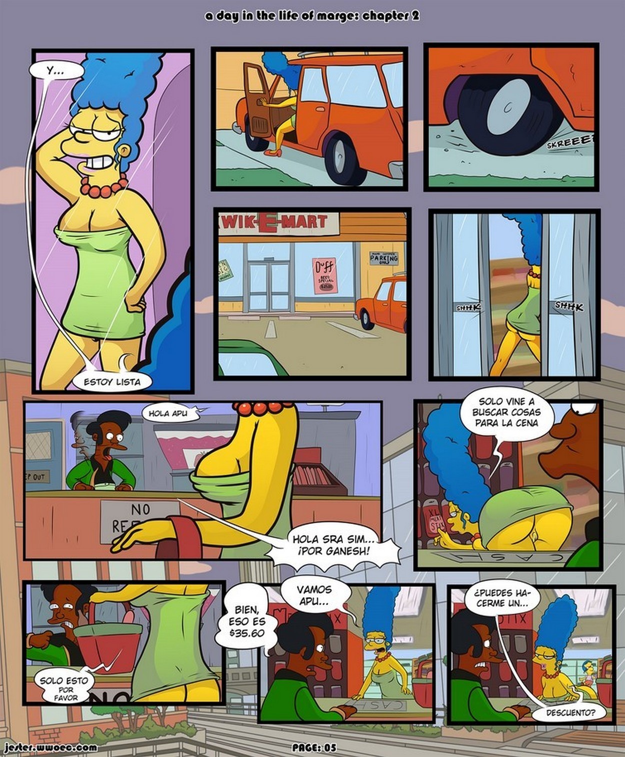 Un Dia en la Vida de Marge Simpsons Comic porno