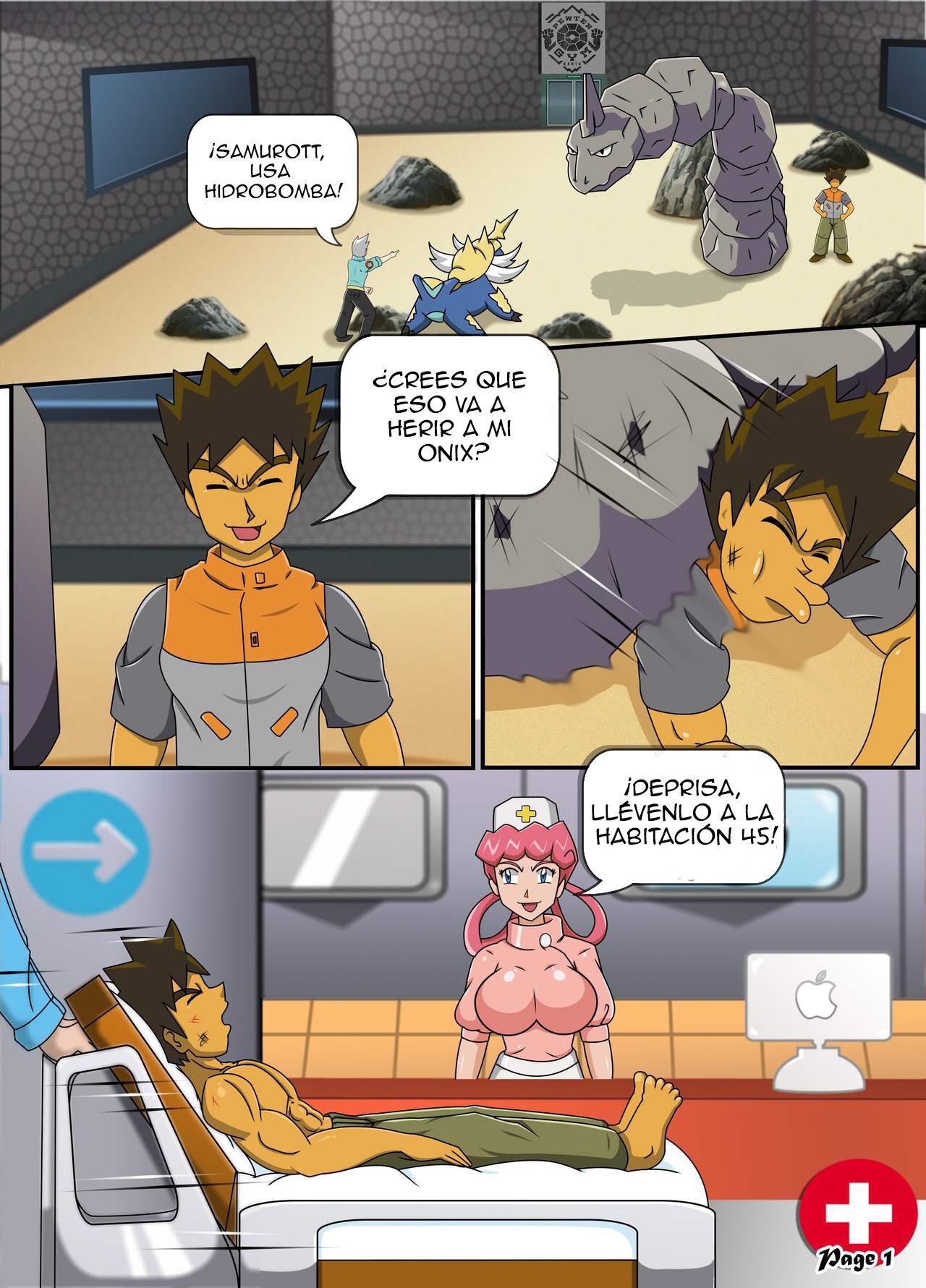 Naughty Nurse Joy – Pokemon Comic porno