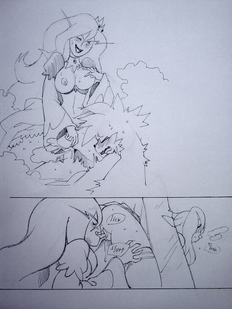 Bubbleline – One Night with Vampire Queen Comic porno