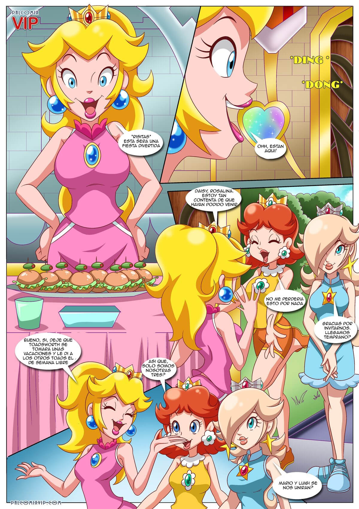 Peachy Party Comic porno