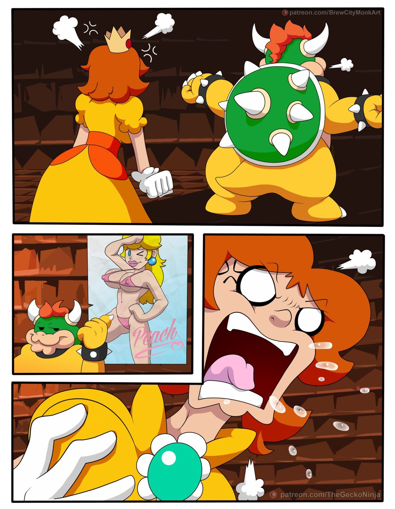 Slut Princess Daisy Comic porno