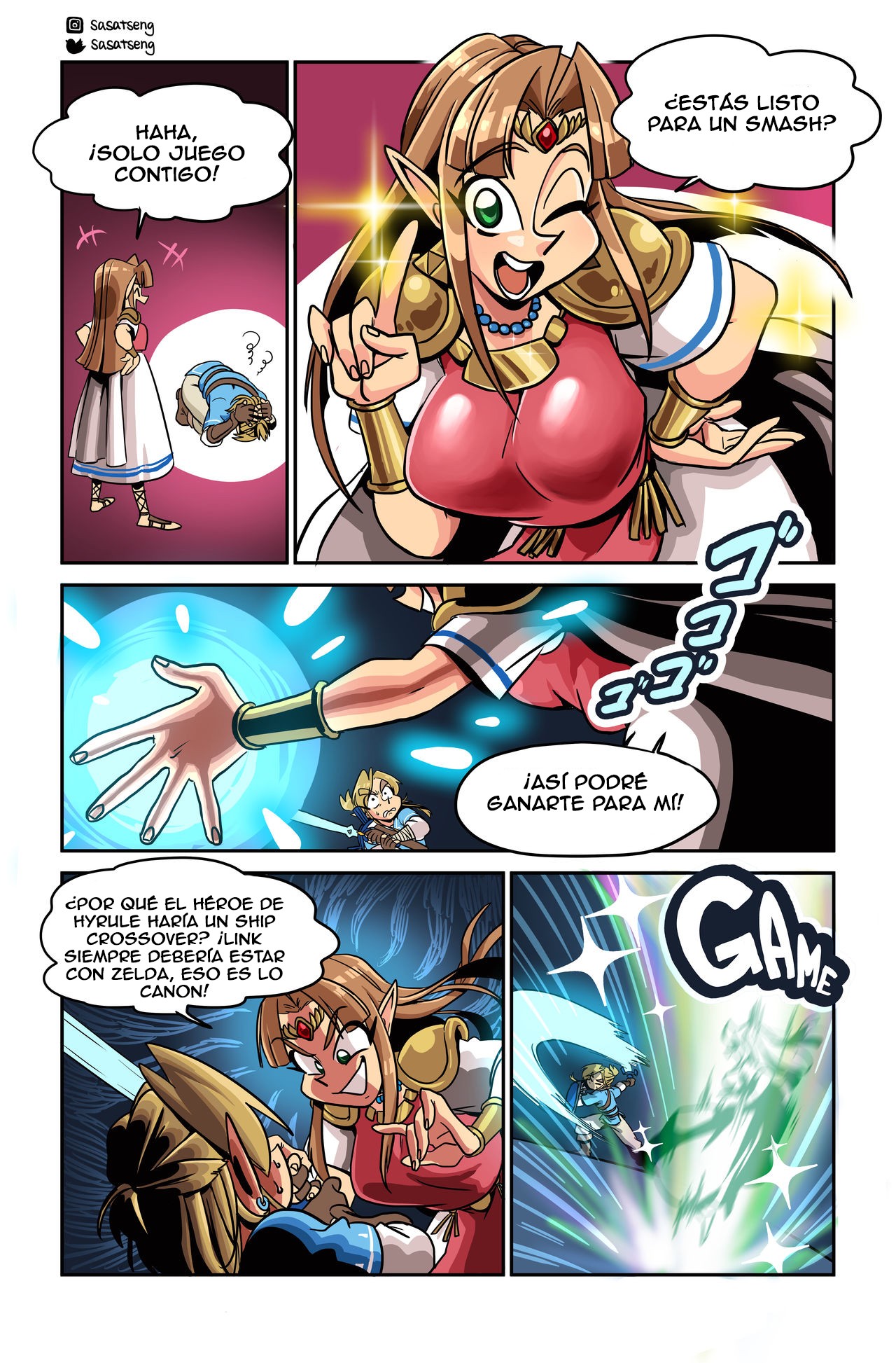 Smash – Link x Peach Comic porno