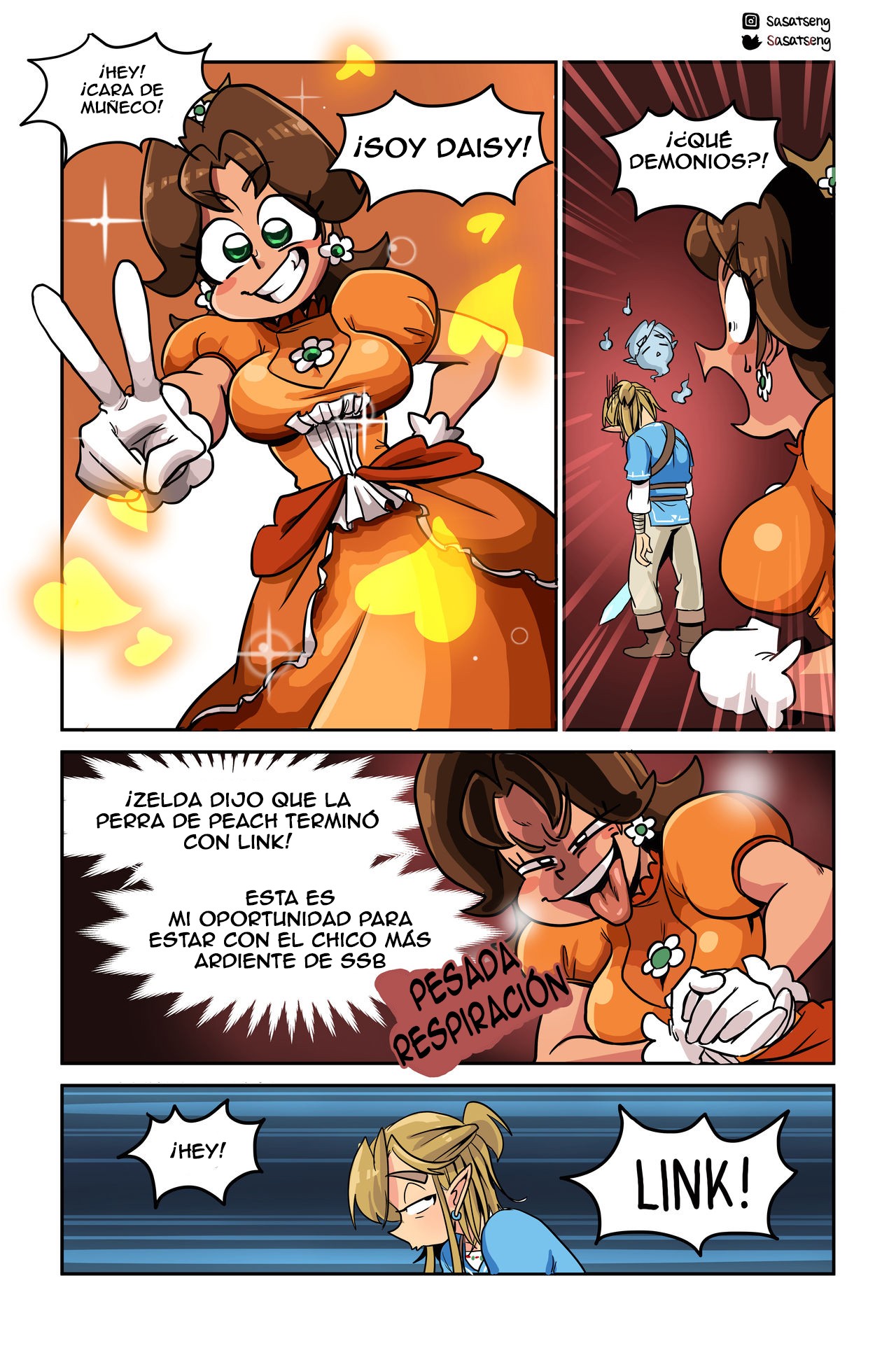 Smash – Link x Peach Comic porno