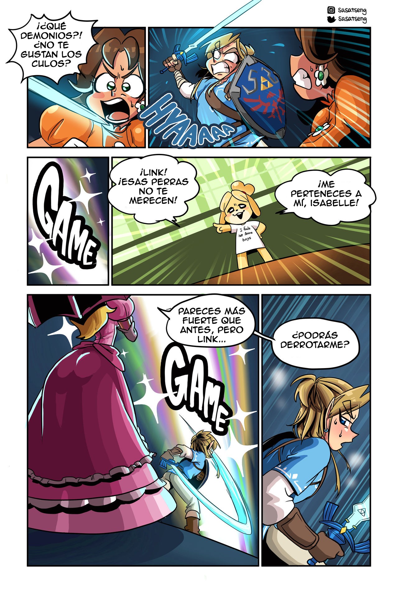 Smash – Link x Peach Comic porno