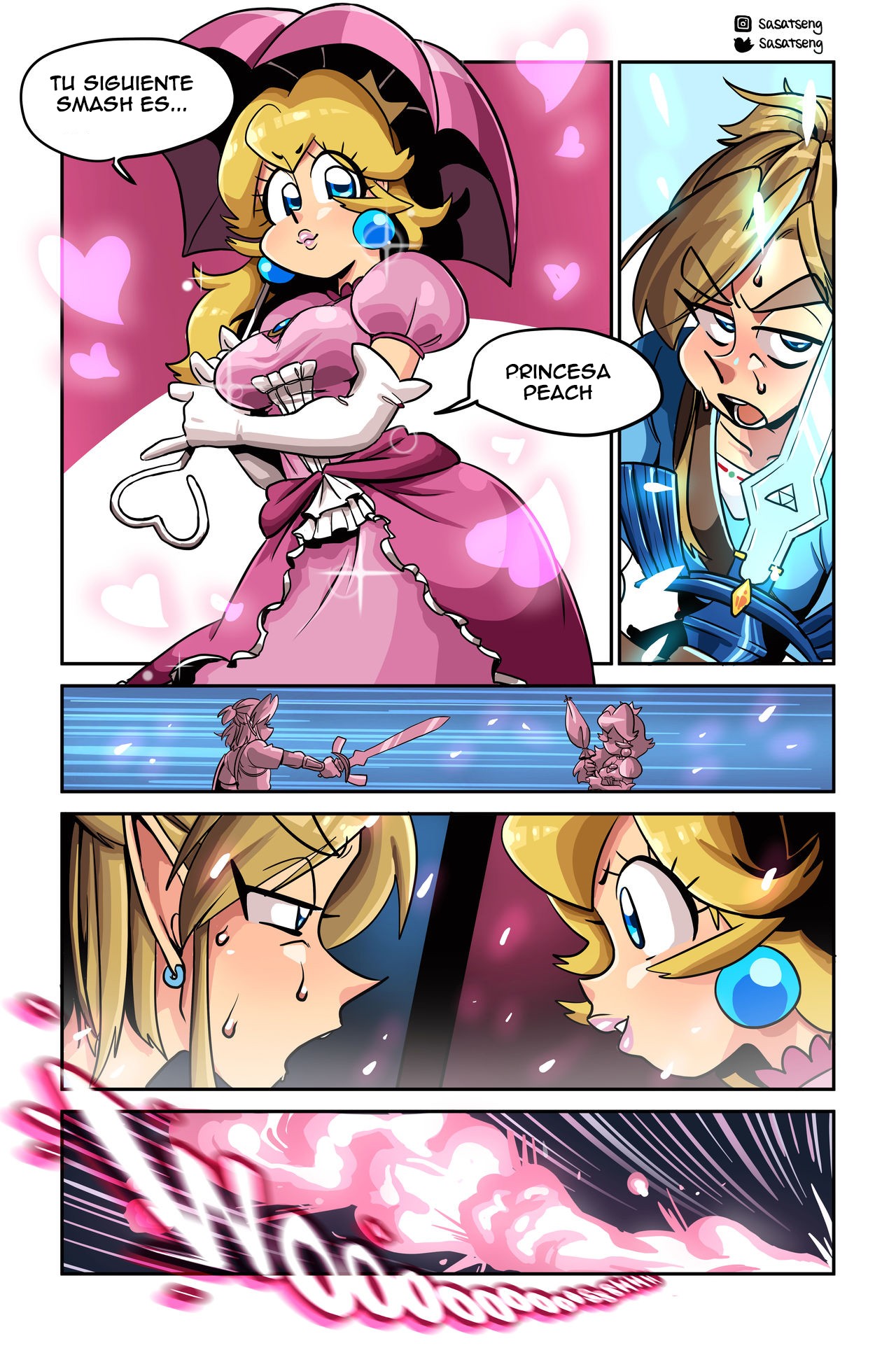 Smash – Link x Peach Comic porno