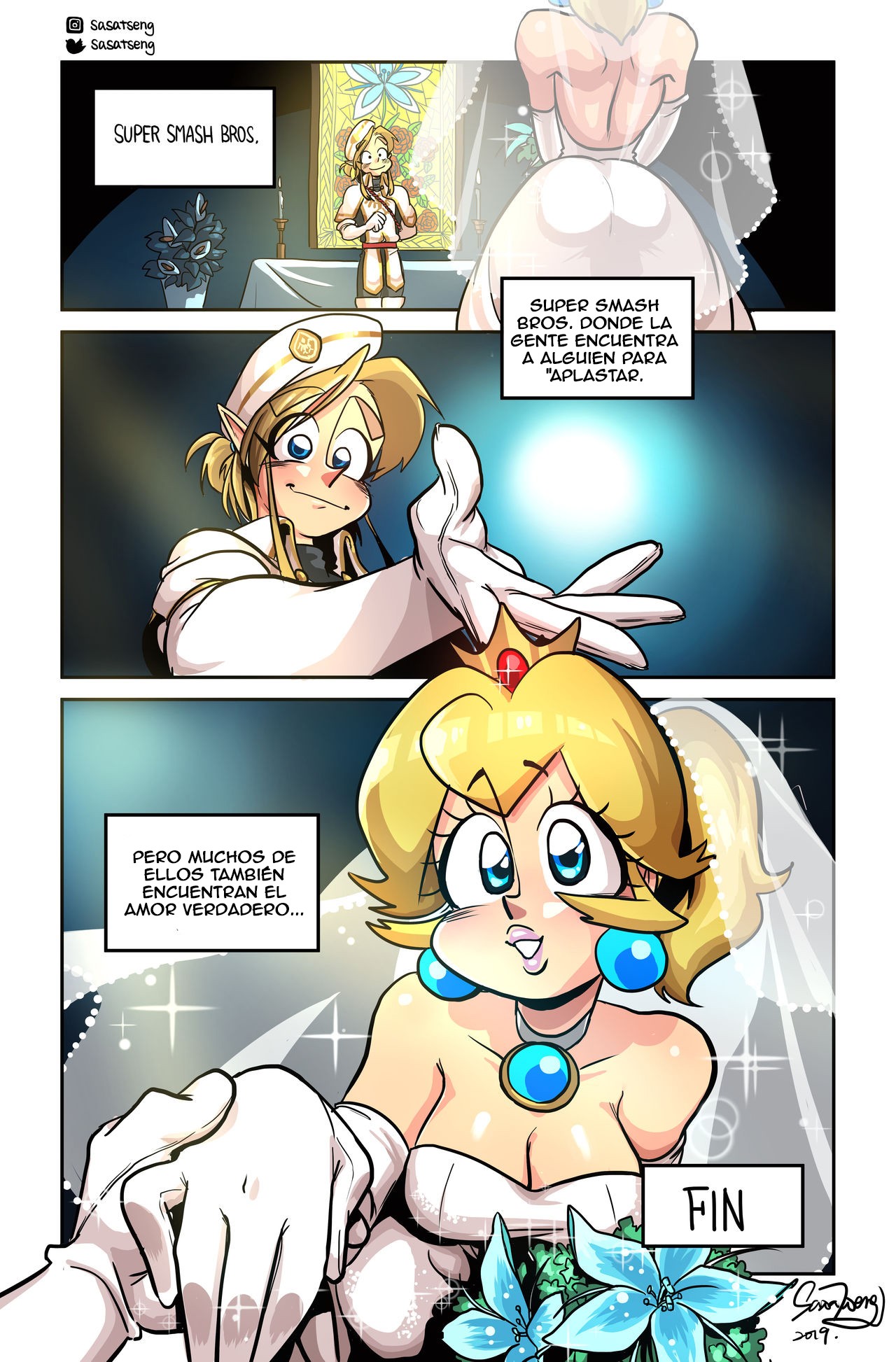 Smash – Link x Peach Comic porno