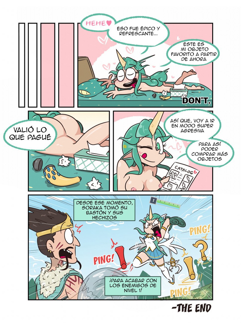 Soraka and The Void Banana! – LoL Hentai Comic porno