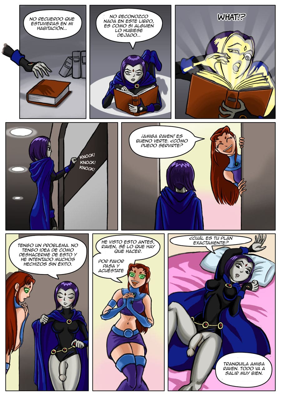 Starfire and Raven – Futanari Comic porno