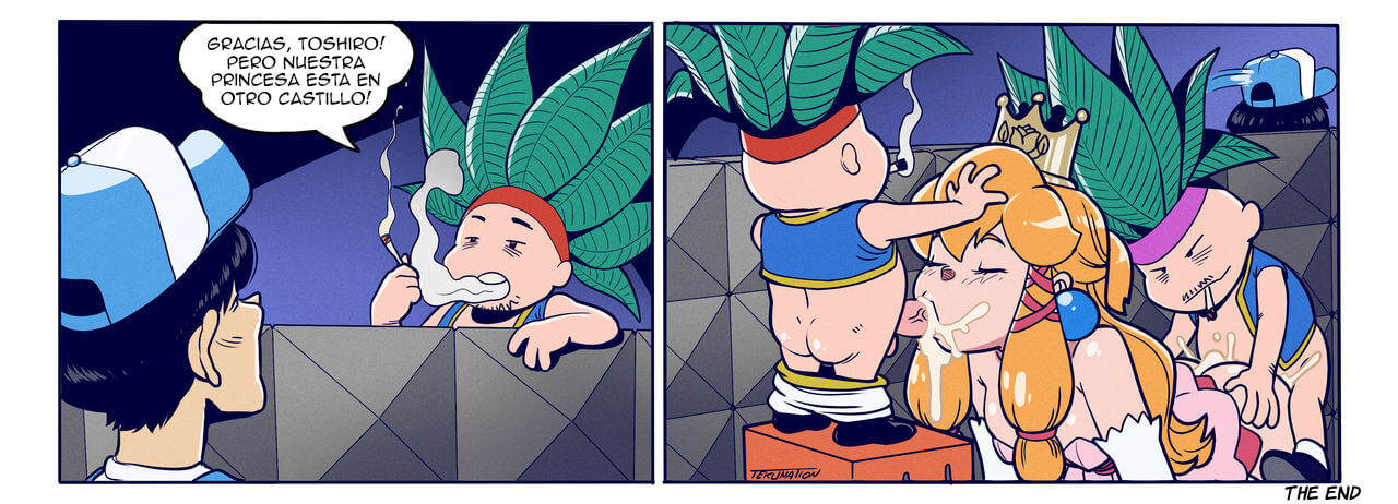 Super Toshiro Bro – Peach XXX Comic porno