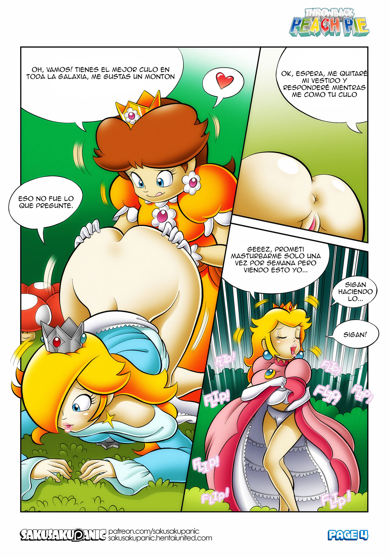 Throwback Peach Pie – Peach Hentai Comic porno