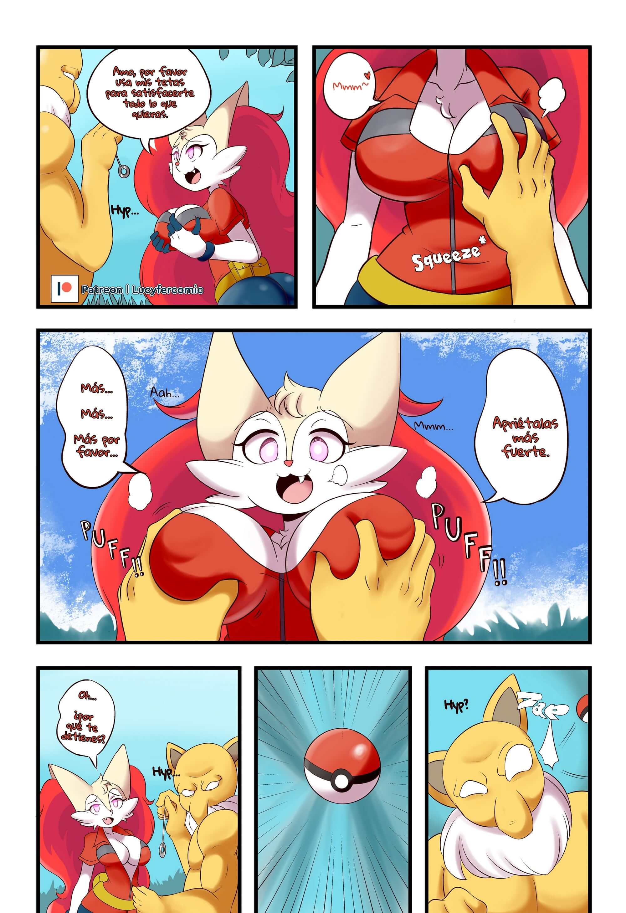 Trainer Braixen Comic porno