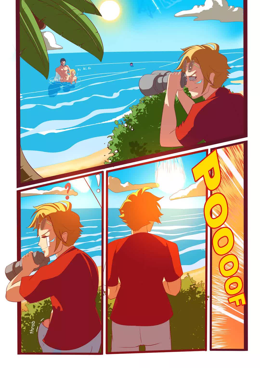 Zoe Beach Adventure Comic porno