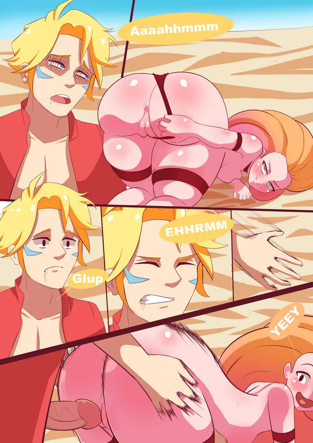 Zoe Beach Adventure Comic porno