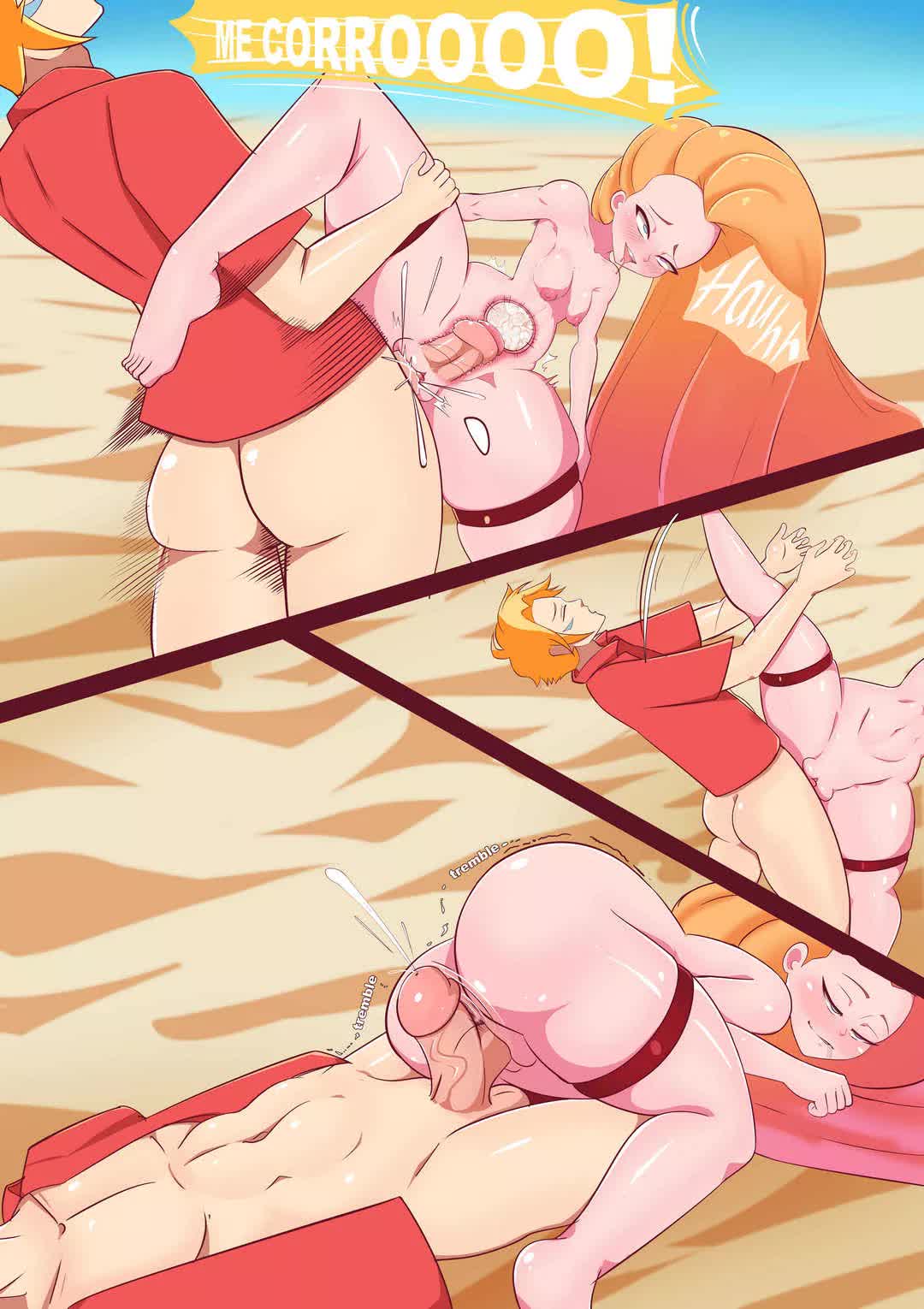 Zoe Beach Adventure Comic porno