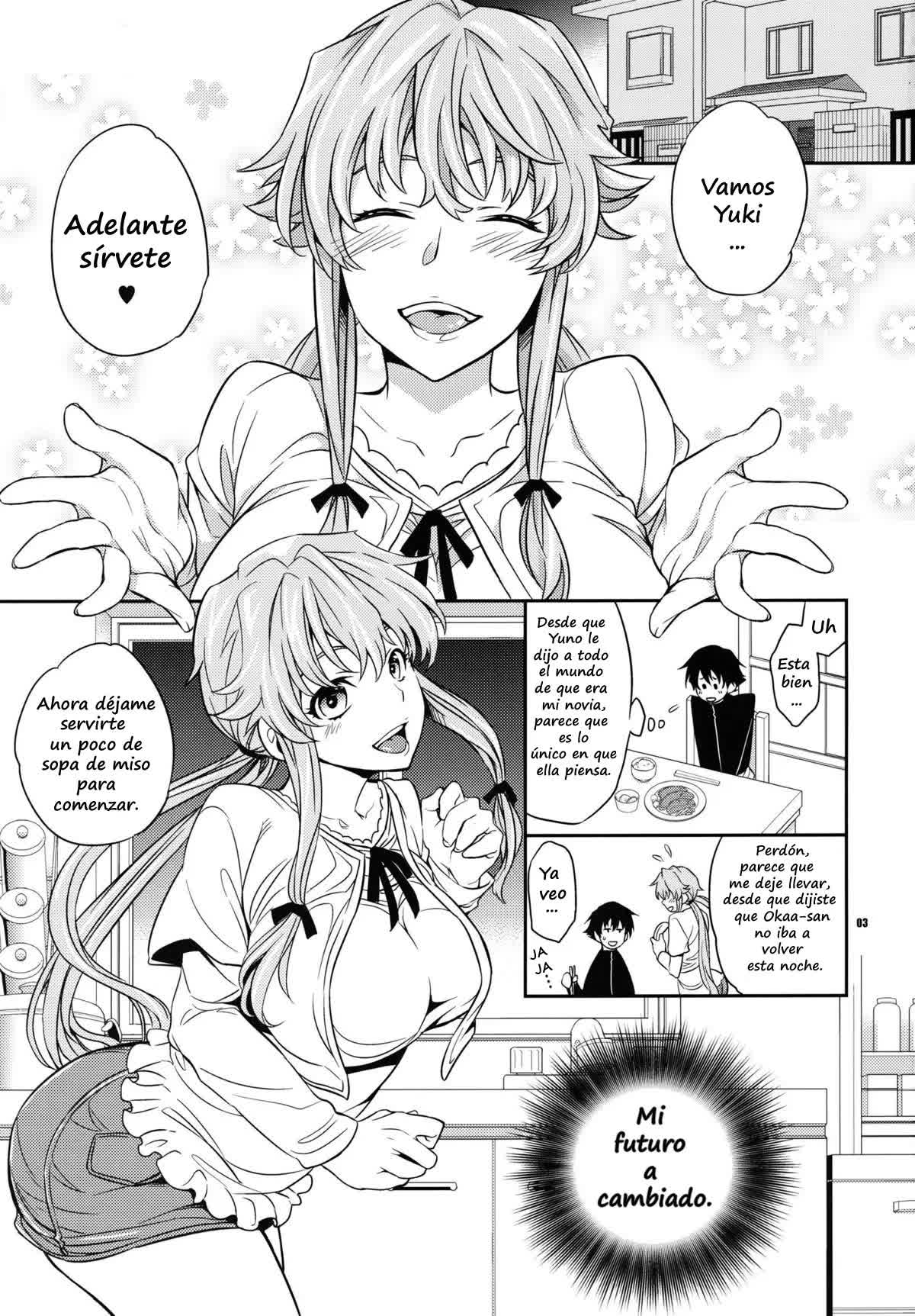 Yuki Yuno Ai no Mirai Nikki Comic porno