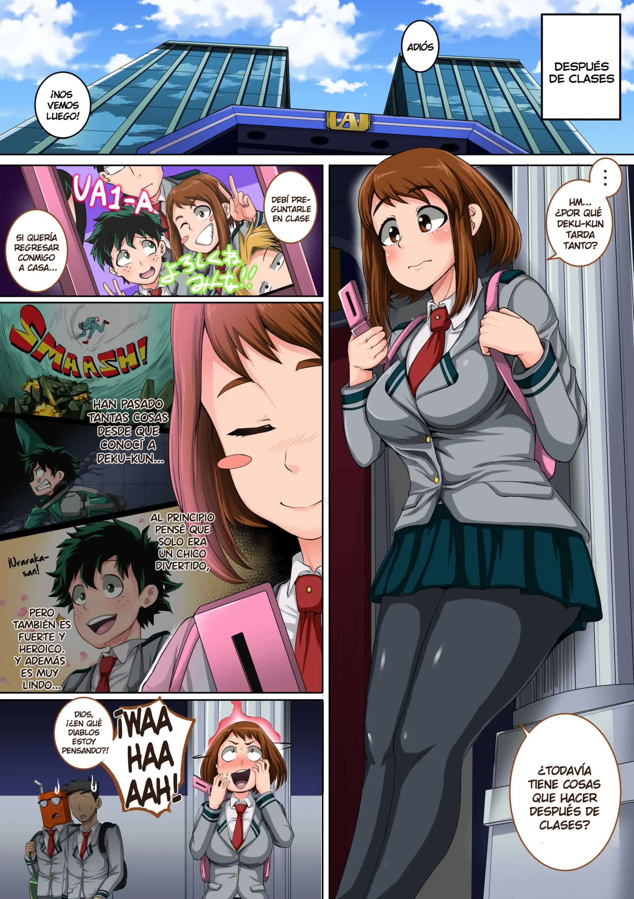Boku no Harem Academia - 3-wa Ochako Hen 'Arata na SEX Friend' Comic porno