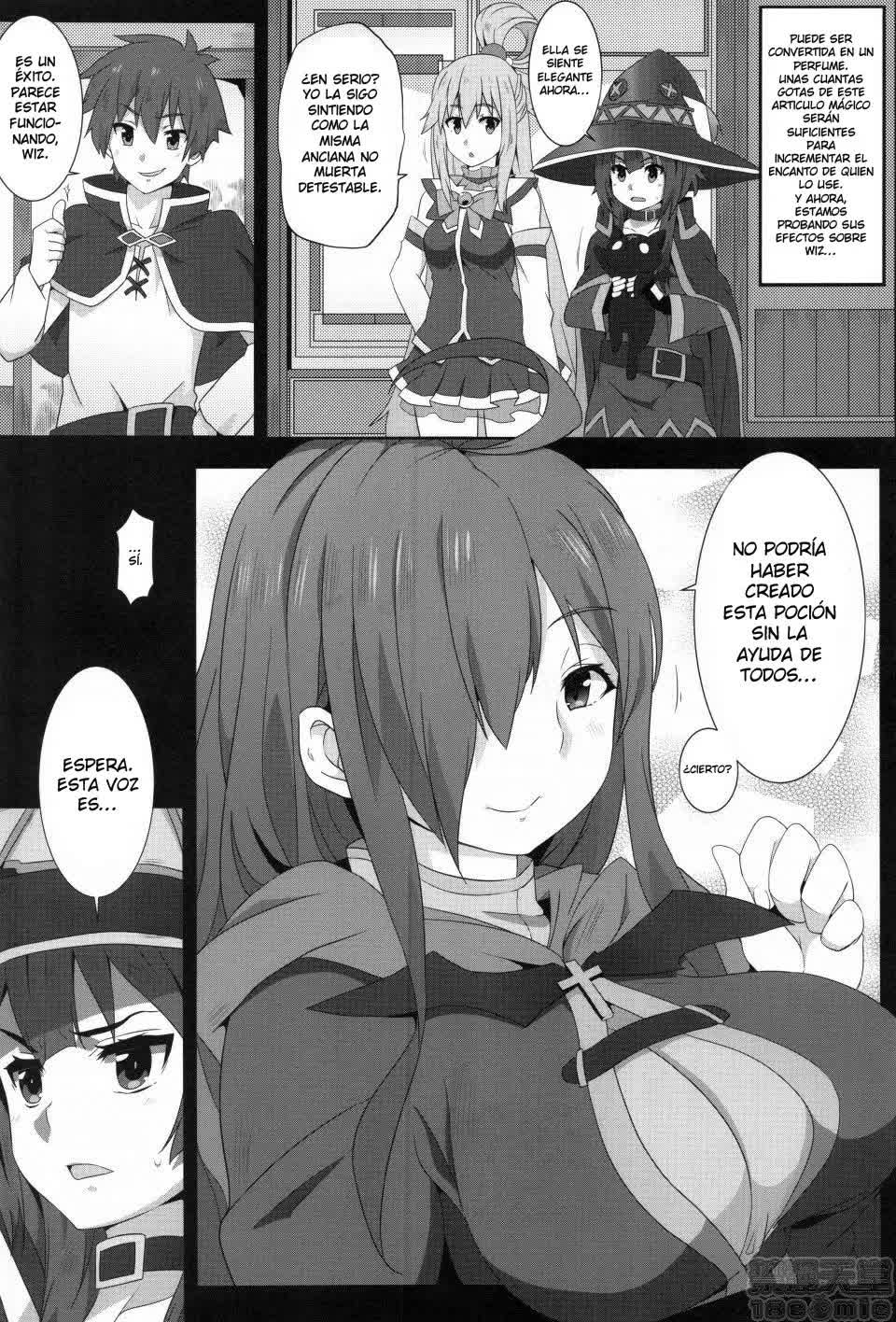 Megumin ni Kareina Shasei o! 2 - ¡Bendiciendo a Megumin con una Magnífica Explosión! 2 Comic porno