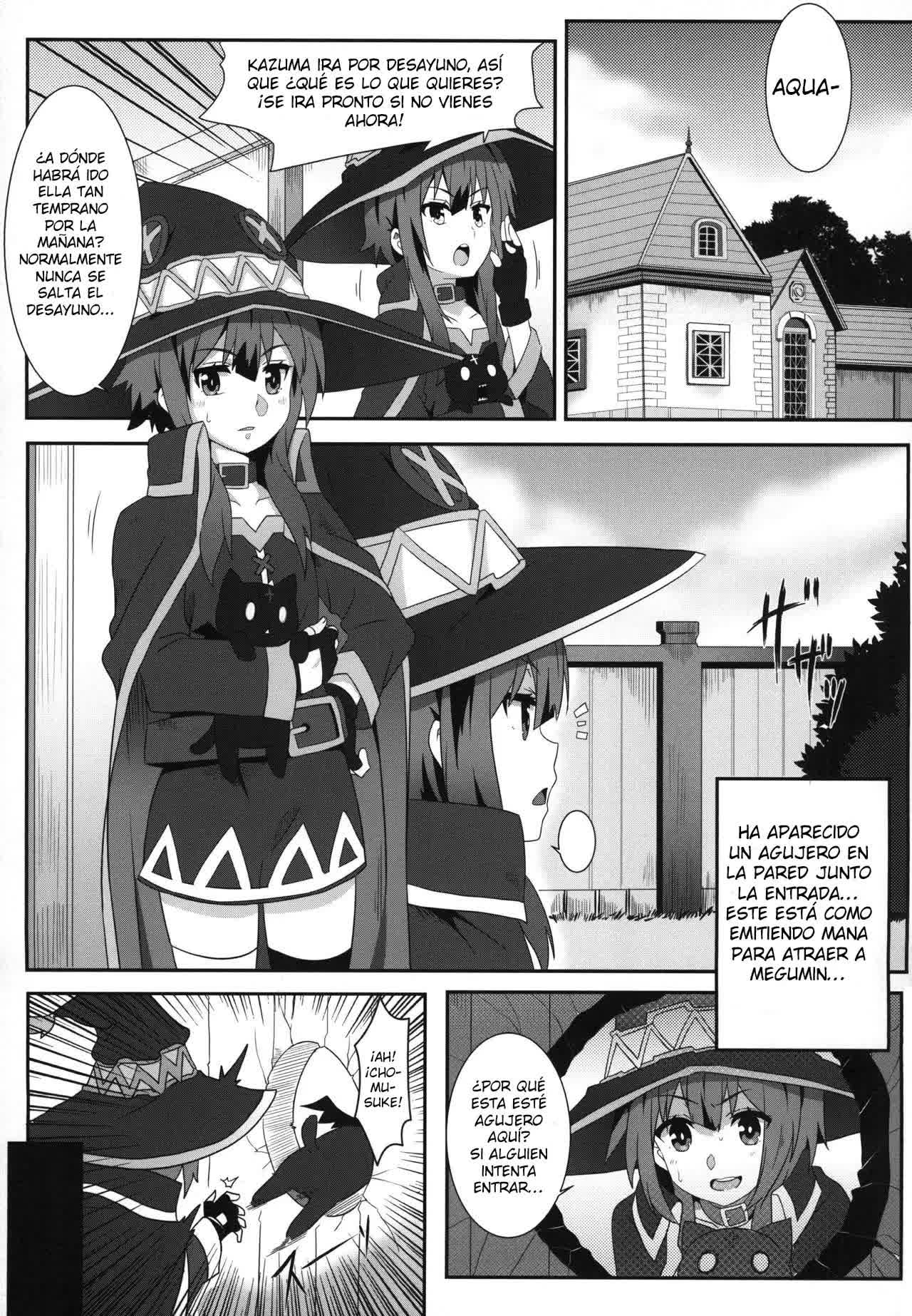 Megumin ni Kareina Shasei o! 3 - ¡Bendiciendo a Megumin con una Magnífica Explosión! 3 Comic porno